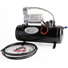 Viking Horns V3305 1.5 Gallon Air Tank & air Compressor Kit, On-Board Air System For Train Air Horn