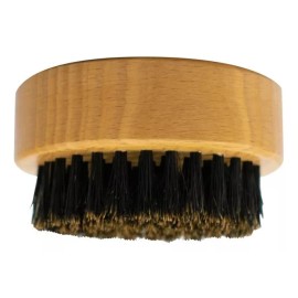 Barber Pro By Lobo® Cepillo Para Barba Mini Redondo Cerda De Jabali/madera