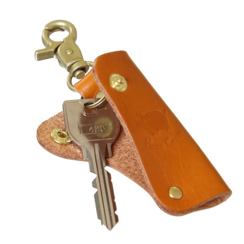 Polcolosso Compact Key Case, Original Tochigi Leather, Made in Japan,