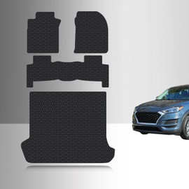 TOUGHPRO Full Set Floor + Cargo Mats Accessories Set for Lexus GX470 Without Cutouts All Weather Heavy Duty (Made in USA) Black Rubber 2003 2004 2005 2006 2007 2008 2009