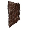 P4F Snake Print Cotton Sarong (Brown)