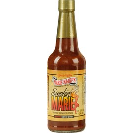 Marie Sharp’s Smokin’ Marie Smoked Habanero Sauce Special Edition, 10 oz | All-Natural Belizean Hot Sauce | Smoky & Spicy Flavor for Wings, Tacos & Marinades