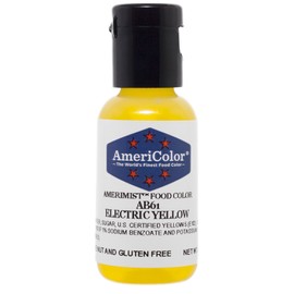AmeriColor AmeriMist Electric Yellow Airbrush Food Color, .65 oz
