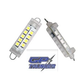 2 Pcs of 42mm 44mm 1.75" 211-2 221 561 578 9 SMD LED White Rigid Loop Festoon Bulbs For Maps Dome Interior Lights - GP Lights USA