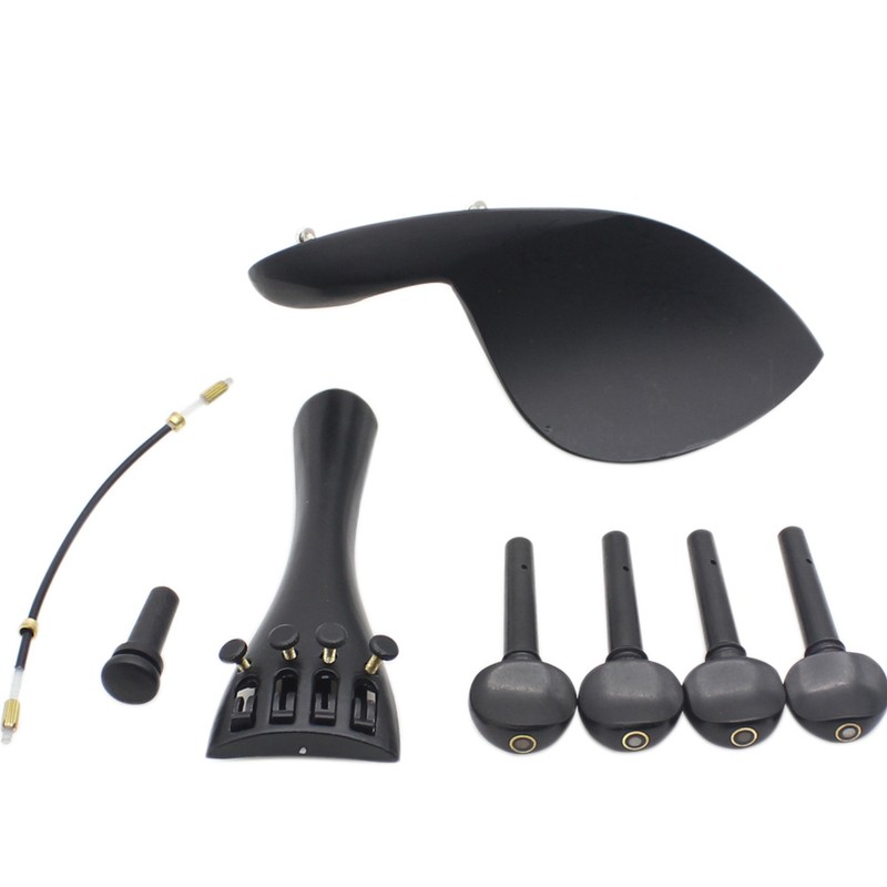 4/4 Violin Chin Rest Chinrest with Tuning Peg Tailpiece Fine