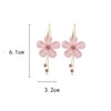 Stocking Stuffers Holiday Outfits for Women 2024 Pink Flower Earrings