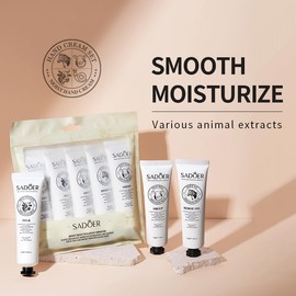 Hand Cream Set, 5-Pack Animal Extract Moisturising Creams, Non-sticky Formula
