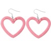 Healeved 2 Pairs Earrings for Women Elegant Dangling Heart Shaped