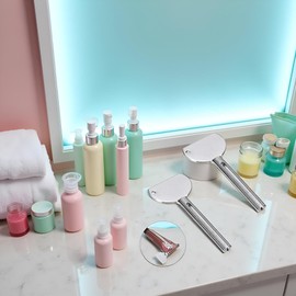 2Pcs Stainless Steel Tube Squeezer Keys - Metal Toothpaste Roller with Ergonomic Grip | Salon-Grade Durable Squeezing Tool for Toothpaste, Cream Tubes and Home Use