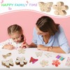LPZMPZ Pack of 40 Craft Sets for Children, Butterfly Wooden