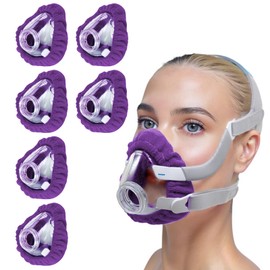 NATAKU 6-Pack Large CPAP' Mask Liners Compatible for Resmed F20 Full-face Masks Cushion, Reusable Cushioned Mask Cushion Covers, Absorb Facial Oils and Moisture to Improve User Experience