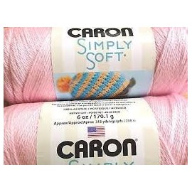 Bulk Buy: Caron Simply Soft Yarn Solids (2-Pack) (Soft Pink)