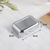1PC Mini Compact Portable Ashtray, Stainless Steel Table-top Ash Tray,