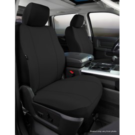 Fia SP88-7 BLACK Custom Fit Front Seat Cover Bucket Seats - Poly-Cotton, (Black)