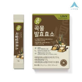 LifeN 초록마을 입점라이프엔 7무첨가 진곡물발효효소 3gx30포 1박스 Green Village Life En 7 Additive-Free Jin-Gok Mul Fermented Enzyme 3g x 30 Packs 1 Box