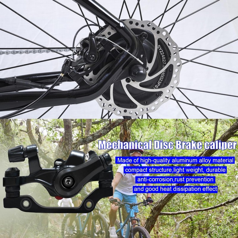 SYIGICE 2PCS Bike Brakes, Aluminum Alloy Bicycle Disc Brake, Universal