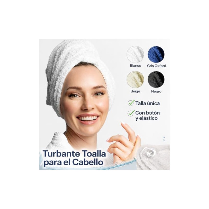 Ana Victoria, Turbante de Micro Fibra (Blanco)