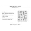 KADS Nail Stamping Plate Geometry Template Image Design Plates for