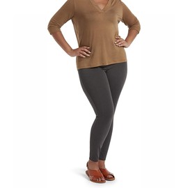 No nonsense Plus Classic Denim Leggings-Jeggings for Women with Real Back Pockets, High Waisted Stretch Jeans, Grey, 2X