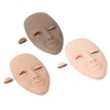 3pcs Eyelash Mannequin Head Lash Extension Training Practice Head with