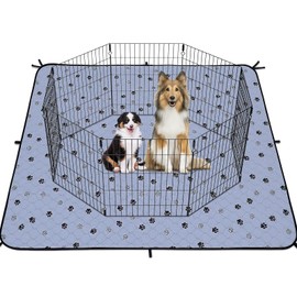 Fostanfly Dog Pee Pad Washable-72*80" Extra Large Instant Absorb Training Pads, Non-Slip Pet Playpen Mat Waterproof Reusable Floor Mat for Puppy/Senior Dog Whelping Incontinence Housebreaking