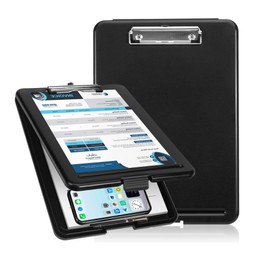 Clipboard A4 with Storage Lightweight Writing Board Clipboard Portable Writing Clipboard with Storage Compartment Organiser for Nurse Doctor Teacher Students Sales Trainer School Office