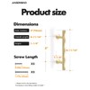JIASENBAO Brushed Gold Cabinet Pulls 3" Hole Center 20 Pack