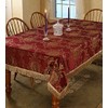 Violet Linen Oblong/Rectangle Tablecloth, Burgundy, 52" x 70"