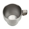 4PCS Camping Double Layer Cups Stainless Steel Food Grade Plastic