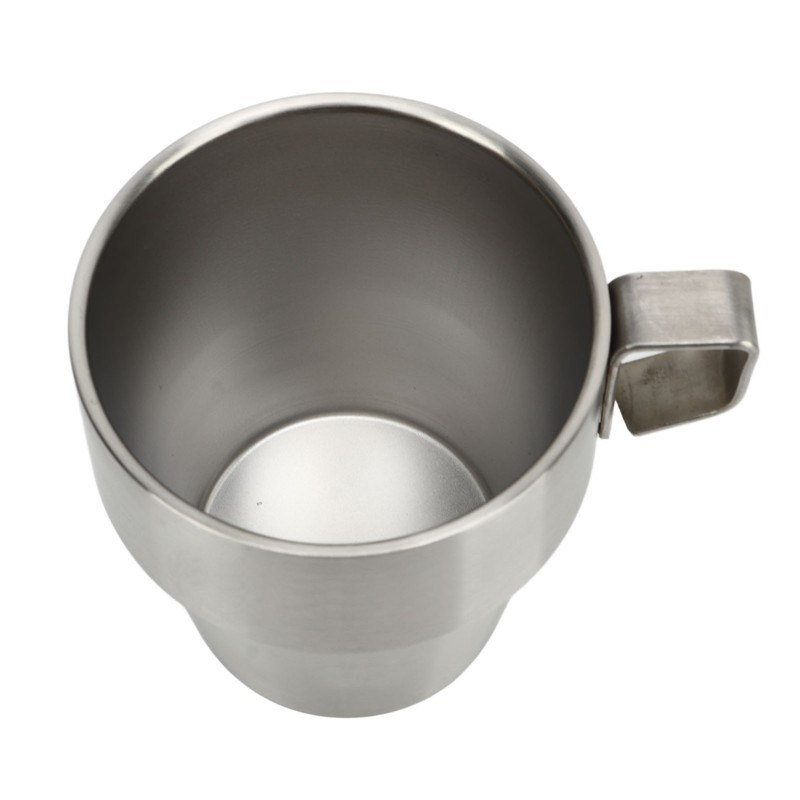 4PCS Camping Double Layer Cups Stainless Steel Food Grade Plastic
