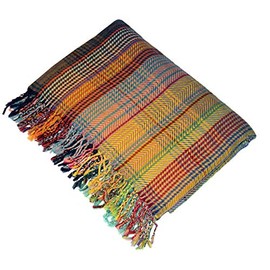 Lorenzo Cana Wool Blanket Jacquard Woven 100% Wool from Merino Lamb Multicoloured Fluffy Blanket Sofa Blanket Blanket 9621077