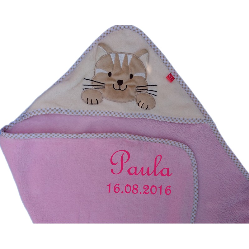 Baby Hooded Towel with Embroidered Name Hooded Towel Bath Towel