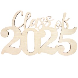 2025 Graduation Decorations Class of 2025 Wooden Sign 2025 Wood Cutout Ornament Graduation Photo Booth Prop Changing The Color by Yourself Wood Sign