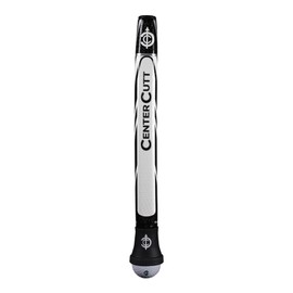 Center Cutt Putter Grip - Competiton AA (large) Black - Ball Retrieving Suction Cup (Black)