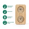 Plus tard Sauna Thermometer and Hygrometer 2 in-1 Vertical Gauge