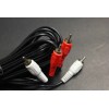 6FT 6 FT Composite AV 2-RCA AUDIO CABLE MALE RED