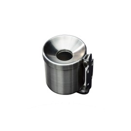 Wall Ashtray Tilting Ashtray Stainless Steel Safety Ashtray for Catering Household Wind Ashtray Wind Ashtray and Standing Ashtray - Made in Germany