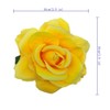 Sanrich 4pcs/pack Mexican Hair Flowers Fabric Rose Hair Flowers Clips