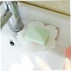 STOBAZA Flower Shaped Soap Dish Set Draining Soap Holder Box