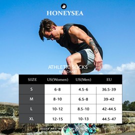 Honeysea Mens Socks Size 13-15 - Socks Men Mens Athletic Socks Mens Ankle Socks Ankle Socks For Men Ankle Socks For Women Cotton Socks for Men Compression Socks Men Women Socks Low Cut Socks