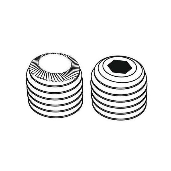 Sckt Set Scr, Knurl Cup, 1/4-20x3/16, PK100