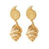 Gold Starfish Pearl Seashell Stud & Drop Dangle Earrings -