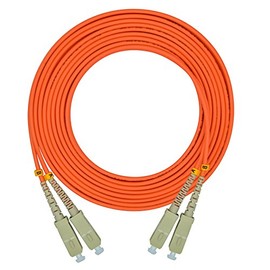 Jeirdus 5Meters 16ft SC to SC Duplex 50/125 OM2 Multi-Mode Fiber Optic Patch Cord for Router, Switch, Server, Networking Equipment