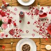 Artoid Mode Stripe Heart Valentine's Day Table Runner, Be My