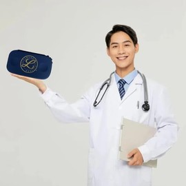 Estuche rígido para estetoscopio, funda protectora area de salud Doctor con interior acolchado, ideal para médicos, estudiantes y veterinarios, compat