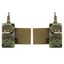KRYDEX GEAR Magazine Holder Radio Pouch with Hook and Loop Cummerbund Side Mag Pouch Holster for Chest Rig Tactical Vest