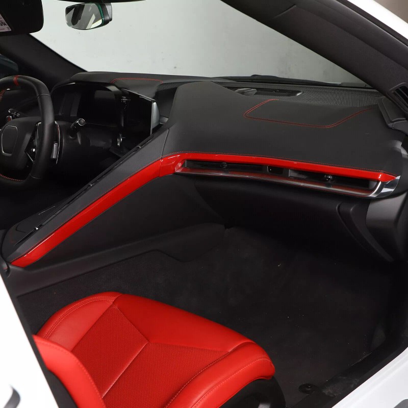 necar2020 Sport Red Passenger Dashboard Trim Kit Accessories Strip For