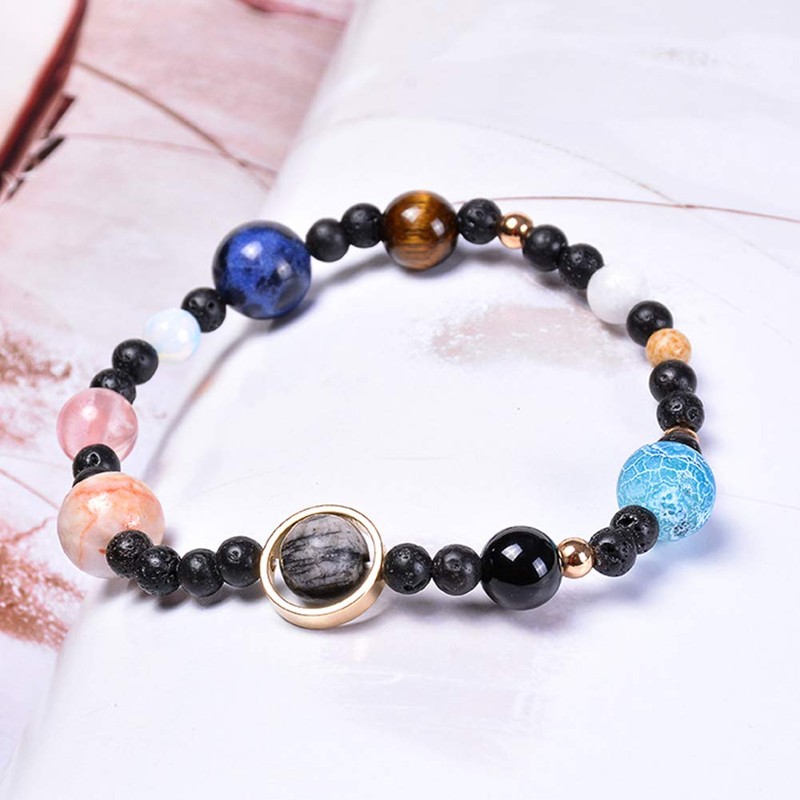 Solar System Bracelet the Eight Planets Guardian Star Earth Space