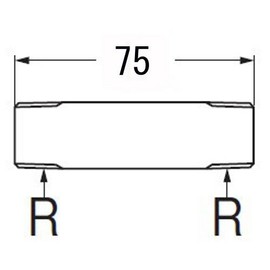 SANEI V22J-62-13X75 Water Supply Pipe for Stop Faucet Length 3.0 inches (75 mm)