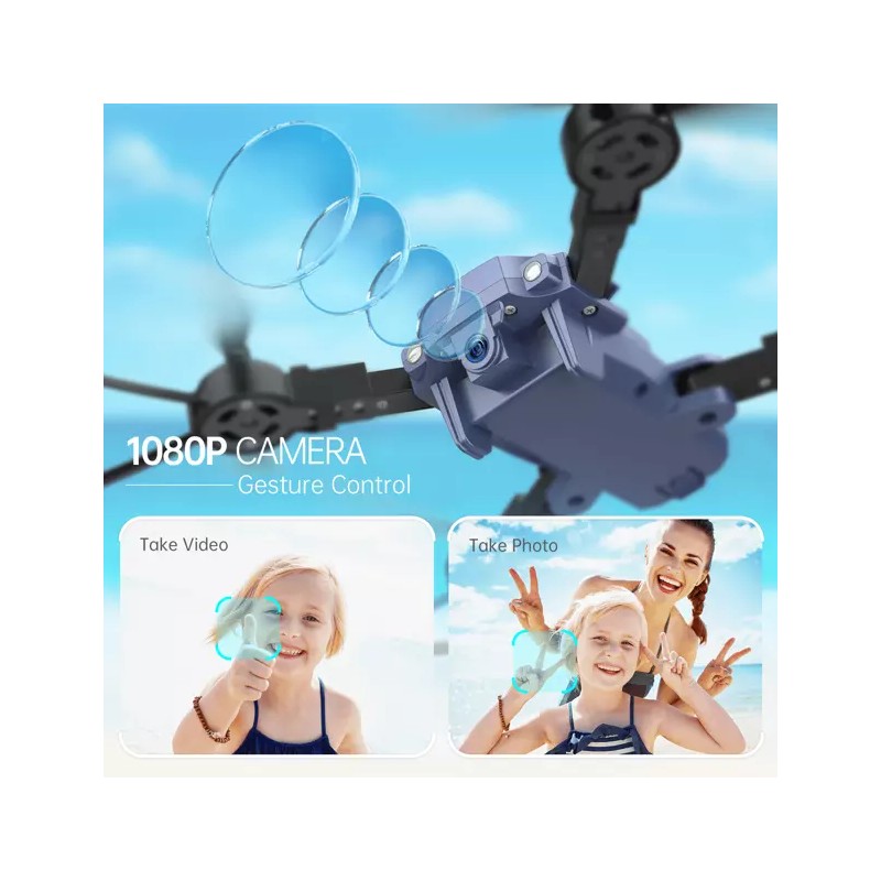 SNAPTAIN A10 Mini Foldable Drone with 1080P HD Camera FPV